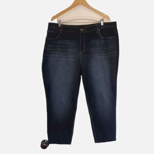 1822 Denim Jeans 24W Nordstrom's High rise Dark Wash Adrianna Stretch Plus  NWOT